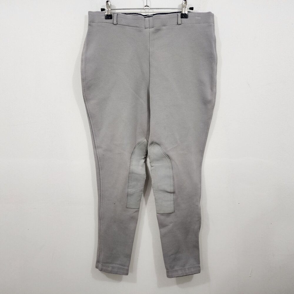 Dublin 32x26 Equestrian Riding Pants Breeches Gray Stretchy horse Gray Inners
